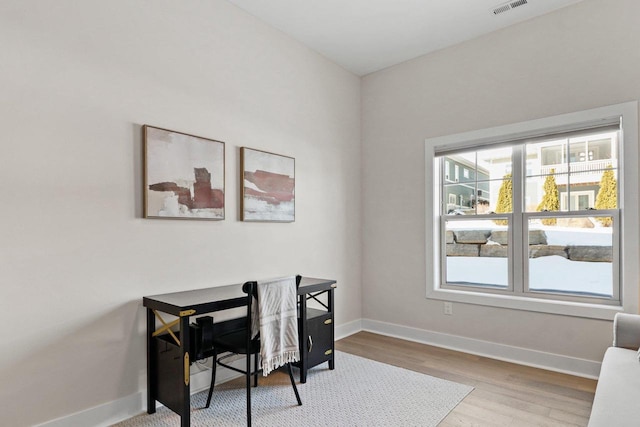 1801 Opus Ln Unit 101, Verona, WI 53593 - home office with wood finished floors and baseboards