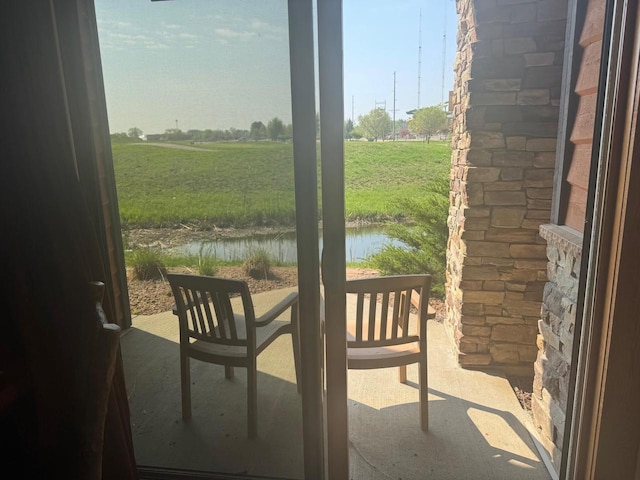 2504 River Rd Unit 7105, Wisconsin Dells, WI 53965 - doorway with a water view