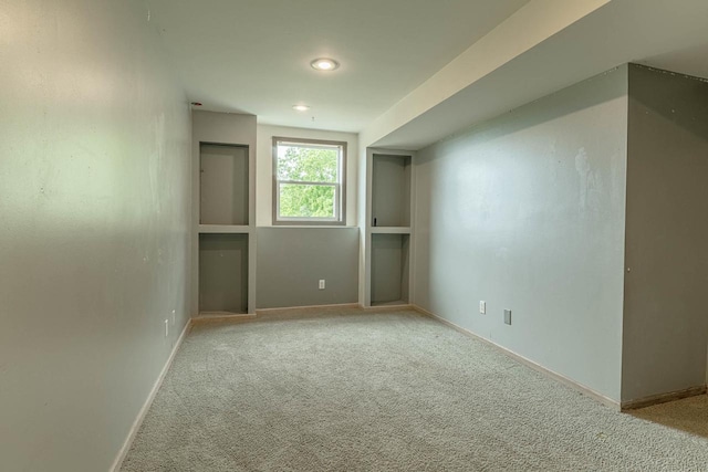 W6504 Klassy Rd, New Glarus, WI 53574 - additional living space with carpet floors, baseboards, and recessed lighting