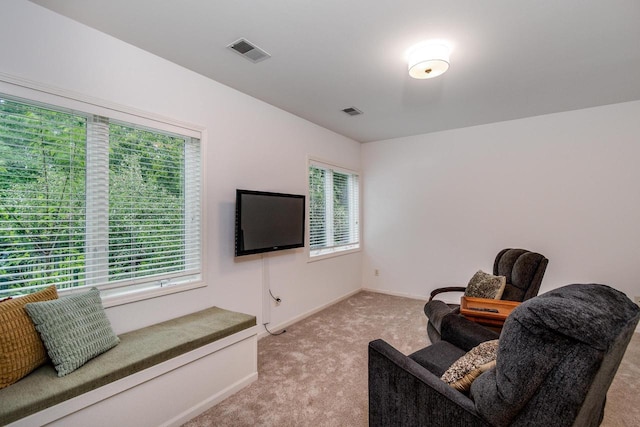 9121 Blackhawk Rd, Middleton, WI 53562 - living area featuring light colored carpet and baseboards