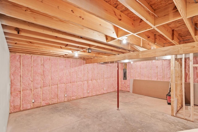 2806 3rd Ct, Oxford, WI 53952 - unfinished basement with electric panel