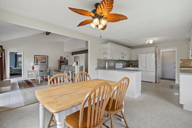 N6120 Evergreen Dr, Elkhorn, WI 53121 - dining area featuring a ceiling fan