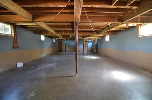 W2585 County Road R, Durand, WI 54736 - basement featuring concrete block wall