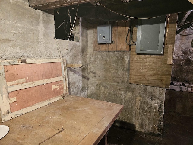308 W Prospect St, Endeavor, WI 53930 - unfinished basement with electric panel