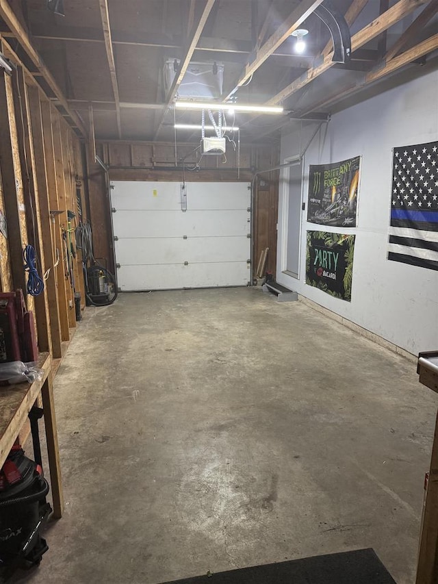 220-222 Lincoln St, Brooklyn, WI 53521 - garage featuring a garage door opener