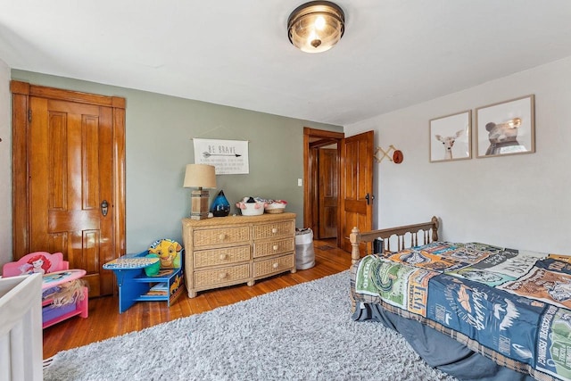 610 W Franklin St, Portage, WI 53901 - bedroom featuring wood finished floors