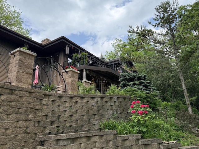 N1961 Hickory Ln, La Crosse, WI 54601 - view of property exterior featuring a balcony
