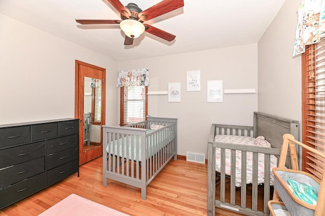 2377 S 73rd St, West Allis, WI 53219 - bedroom featuring light wood finished floors and a ceiling fan