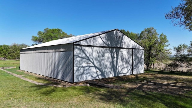 18051 Ideal Rd, Sparta, WI 54656 - view of pole building featuring a lawn