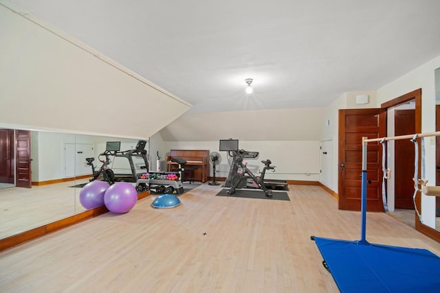 2663 N Wahl Ave, Milwaukee, WI 53211 - exercise area with wood finished floors and baseboards
