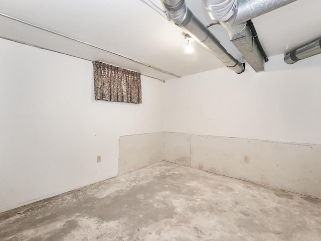 view of basement
