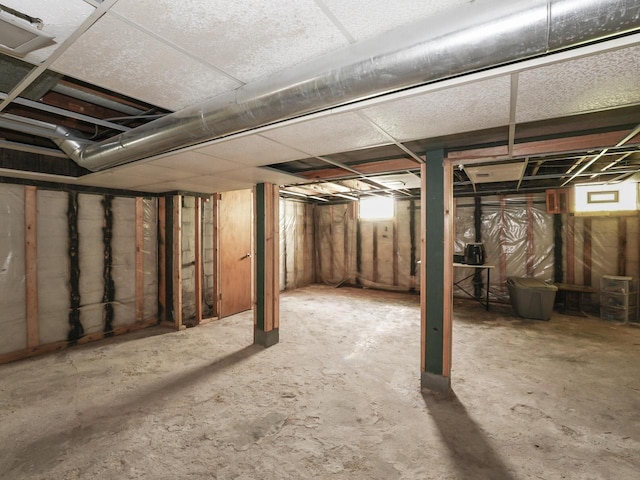 view of basement