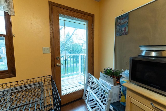 105 Glenview Dr, Tomah, WI 54660 - entryway featuring wood finished floors