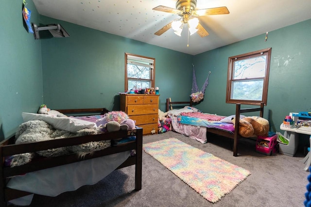 105 Glenview Dr, Tomah, WI 54660 - bedroom with carpet flooring and ceiling fan
