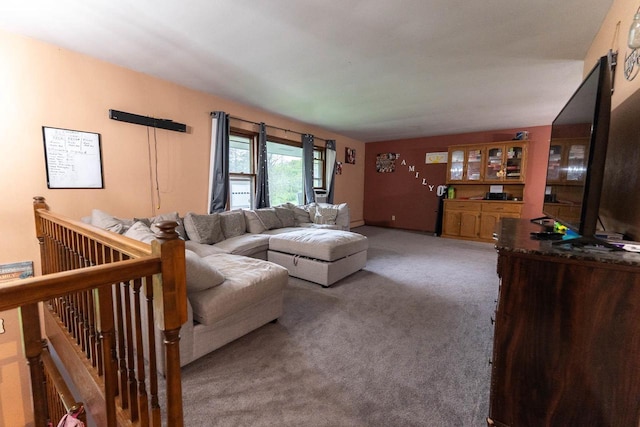 105 Glenview Dr, Tomah, WI 54660 - living area with light carpet and baseboards