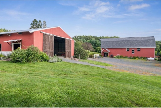 2929 170th St, Frederic, WI 54837 - view of pole building with a lawn