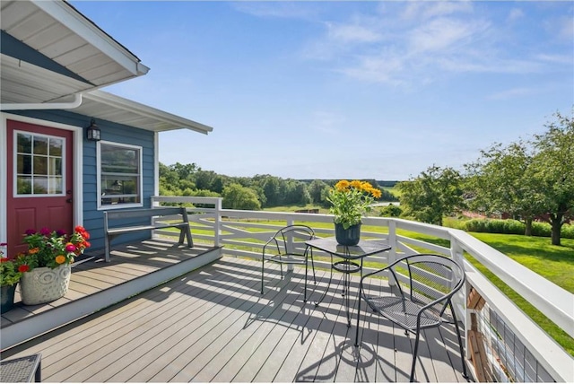 2929 170th St, Frederic, WI 54837 - view of wooden terrace