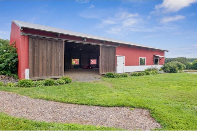2929 170th St, Frederic, WI 54837 - view of pole building with a lawn