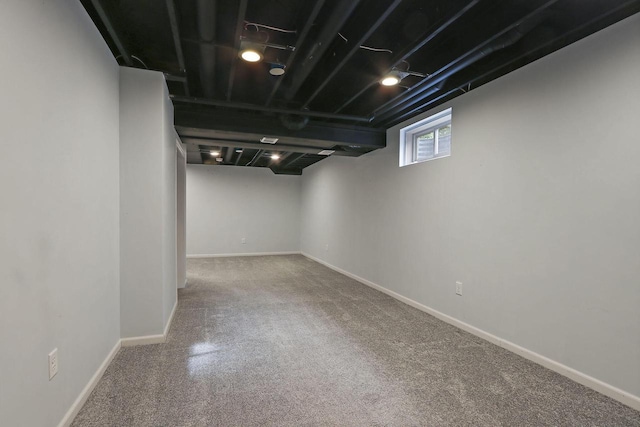 4669 S Forest Point Blvd, New Berlin, WI 53151 - below grade area with carpet flooring and baseboards