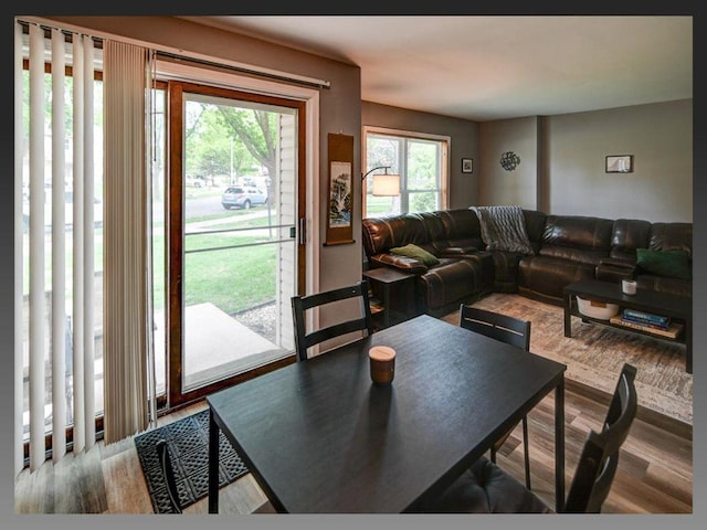 6710 Park Ridge Dr Unit B, Madison, WI 53719 - dining area with wood finished floors