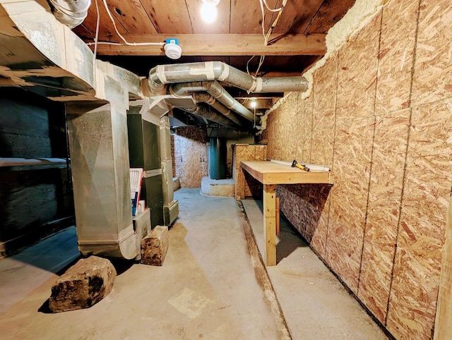 73 Church St, Montello, WI 53949 - view of unfinished below grade area