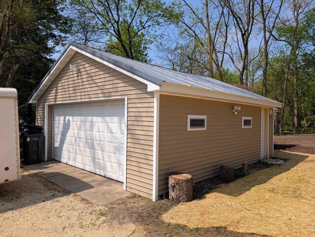 73 Church St, Montello, WI 53949 - view of detached garage