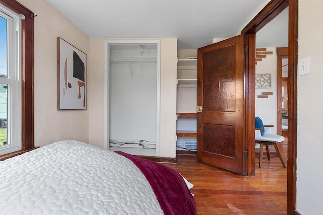 131 S Sidney St, Kimberly, WI 54136 - bedroom featuring wood finished floors and a closet