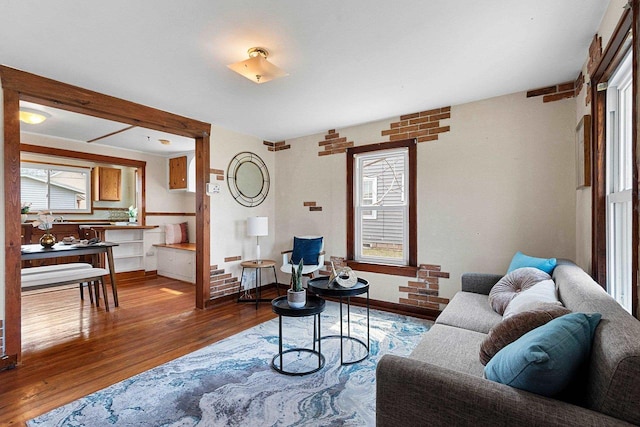 131 S Sidney St, Kimberly, WI 54136 - living room featuring wood finished floors
