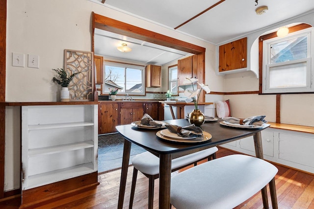 131 S Sidney St, Kimberly, WI 54136 - dining space featuring light wood-style floors
