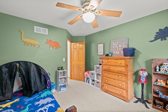 1500 Wolf Dr, West Bend, WI 53090 - bedroom featuring carpet flooring and ceiling fan