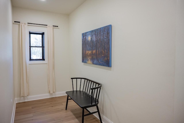 W5613 37th St, New Lisbon, WI 53950 - sitting room with baseboards and light wood finished floors