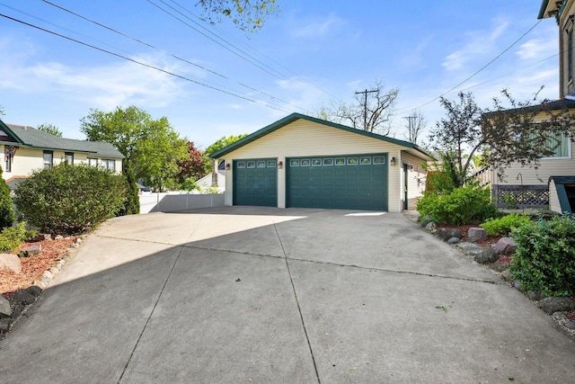 503 E Conant St, Portage, WI 53901 - detached garage featuring fence