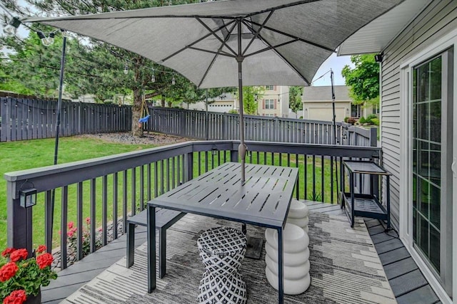 5438 Park Meadow Dr, Madison, WI 53704 - deck with outdoor dining area
