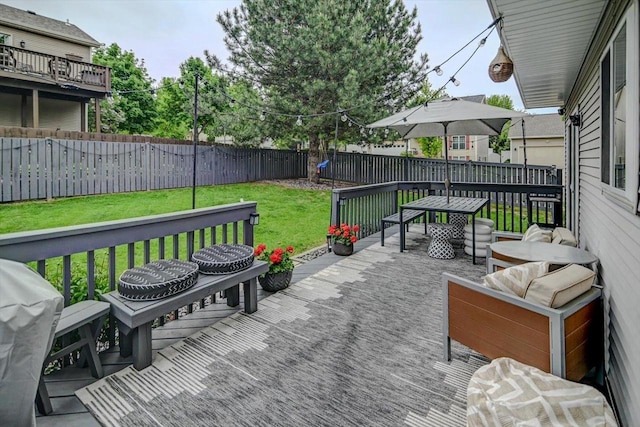 5438 Park Meadow Dr, Madison, WI 53704 - view of patio with a deck and area for grilling