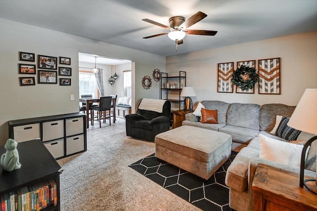5438 Park Meadow Dr, Madison, WI 53704 - living room with a ceiling fan
