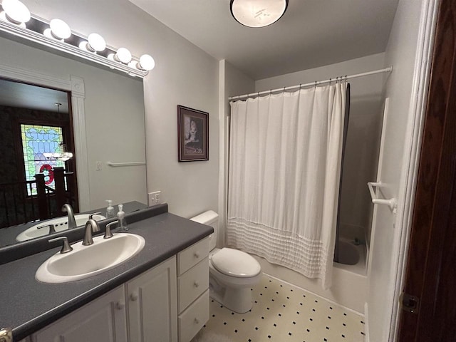 13412 Glacier Rd, Tomah, WI 54660 - bathroom with toilet, shower / tub combo, and vanity