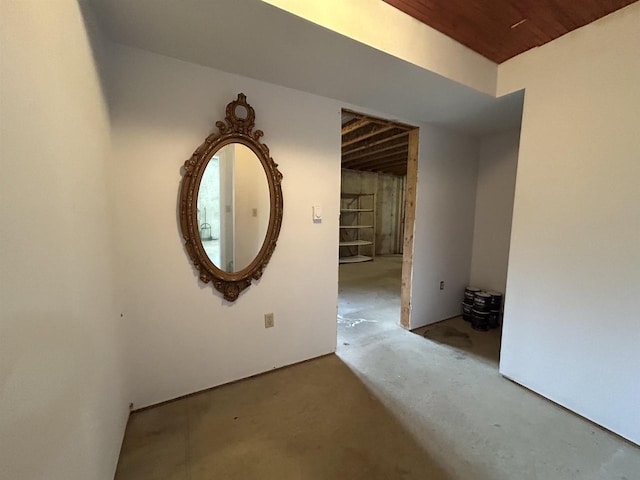 13412 Glacier Rd, Tomah, WI 54660 - corridor featuring wood ceiling