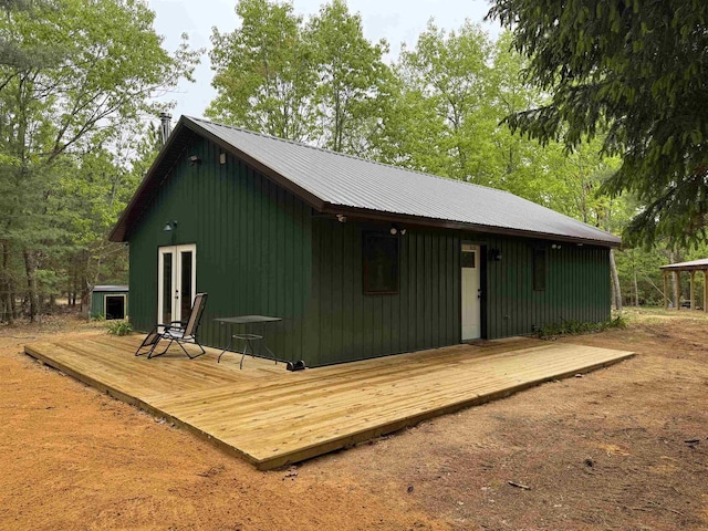N4755 11th Dr, Montello, WI 53949 - view of outbuilding featuring french doors