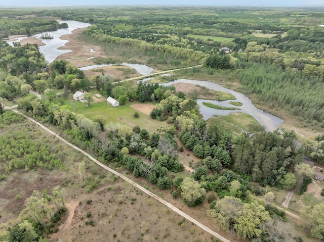 W6870 Czech Ln, Neshkoro, WI 54960 - view of property location featuring a large body of water, a heavily wooded area, and property parcel outlined