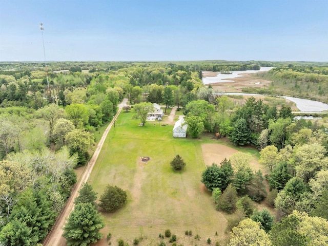 W6870 Czech Ln, Neshkoro, WI 54960 - drone / aerial view of a nearby body of water and a forest