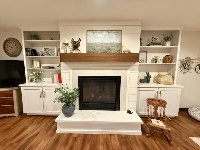 515 Fieldstone Ct, Tomah, WI 54660 - detailed view of wood finished floors and a glass covered fireplace