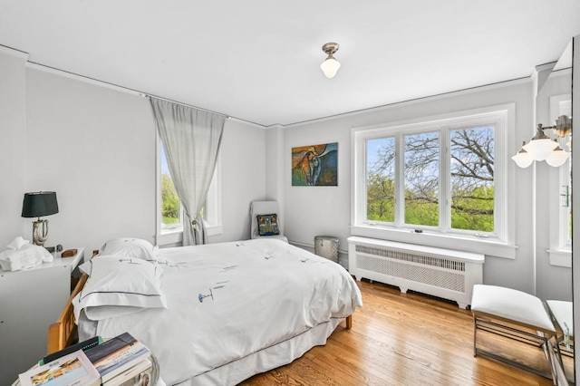 1830 E Kane Pl Unit 3, Milwaukee, WI 53202 - bedroom with radiator, multiple windows, and wood finished floors