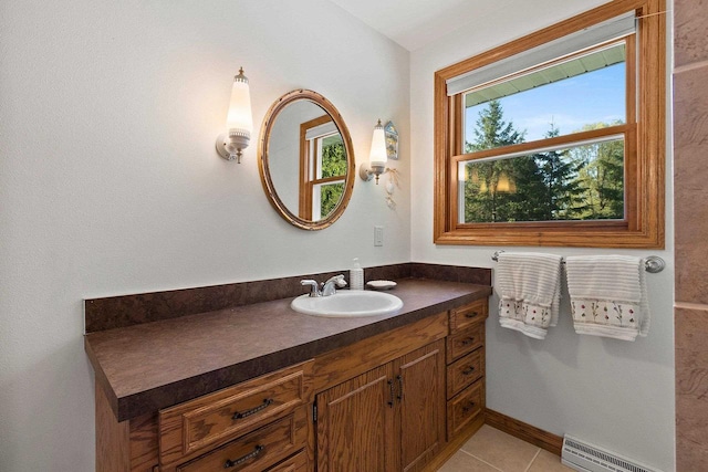 430 Fairview Way, Shawano, WI 54166 - bathroom with vanity and tile patterned floors