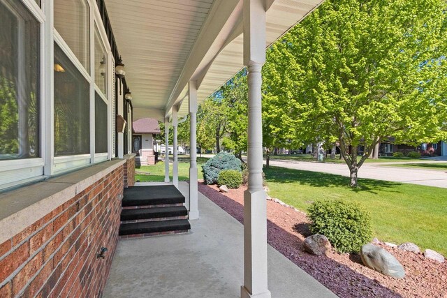 430 Fairview Way, Shawano, WI 54166 - view of patio with covered porch