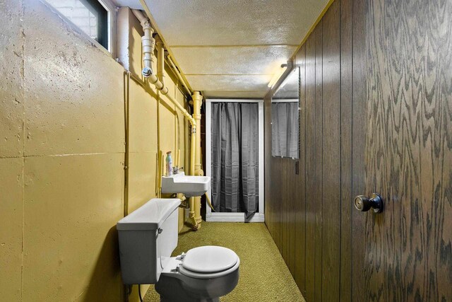 430 Fairview Way, Shawano, WI 54166 - bathroom featuring toilet and a textured ceiling