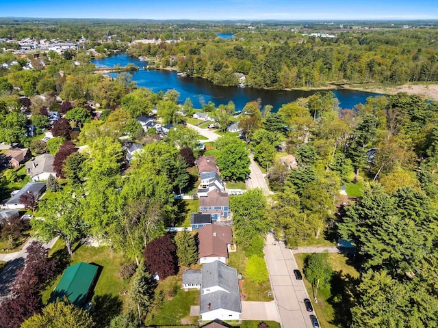 430 Fairview Way, Shawano, WI 54166 - drone / aerial view of a nearby body of water and a forest