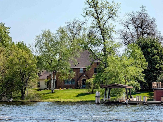 109 Doty St, Fremont, WI 54940 - water view with a boat dock
