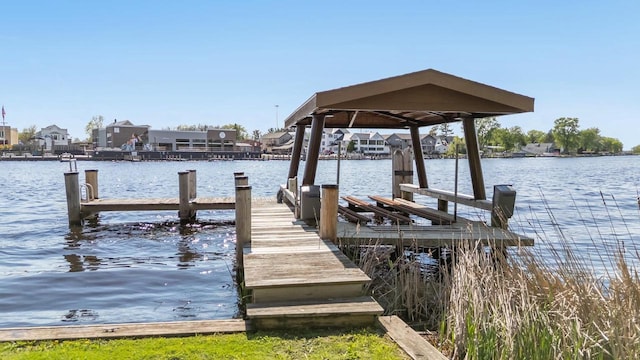 109 Doty St, Fremont, WI 54940 - dock area with a water view and a residential view