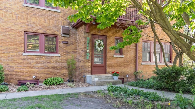 109 Doty St, Fremont, WI 54940 - view of exterior entry with brick siding