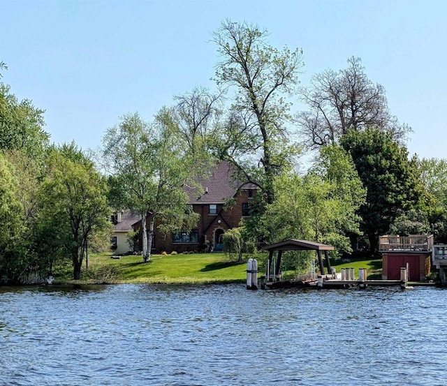 109 Doty St, Fremont, WI 54940 - water view with a gazebo